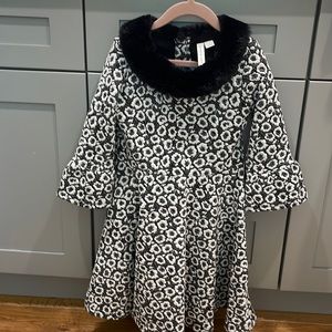 Black and white formal dress